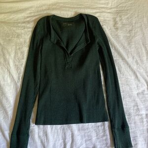 Aerie Ribbed Long Sleeve Top